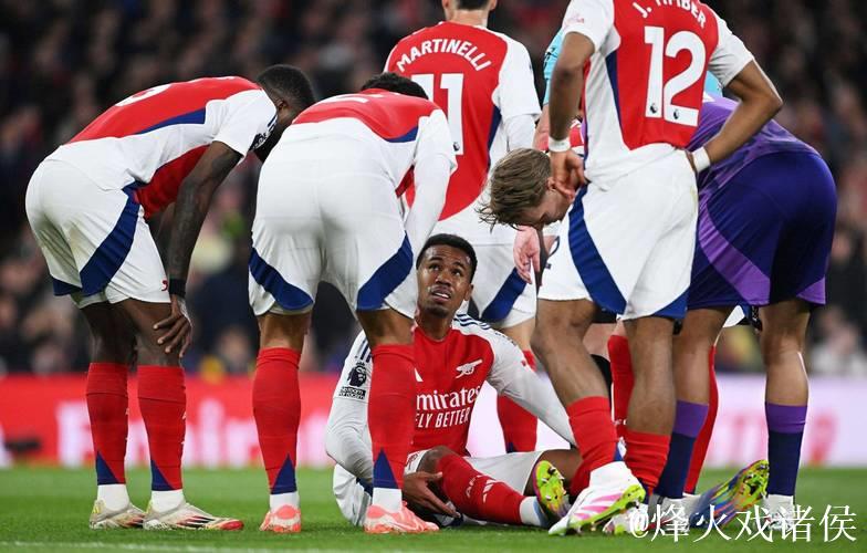 阿森纳雪上加霜！后防核心伤缺4-6周 一线队后卫仅剩5人
